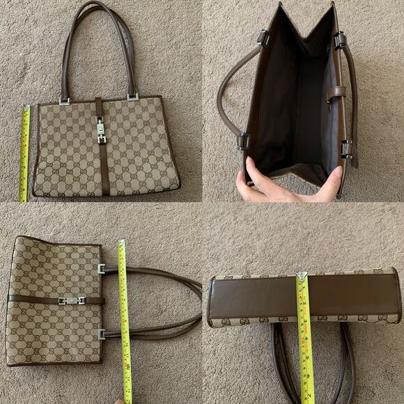 G1068 Gucci brown monogram Jackie bag - Picture 7 of 7
